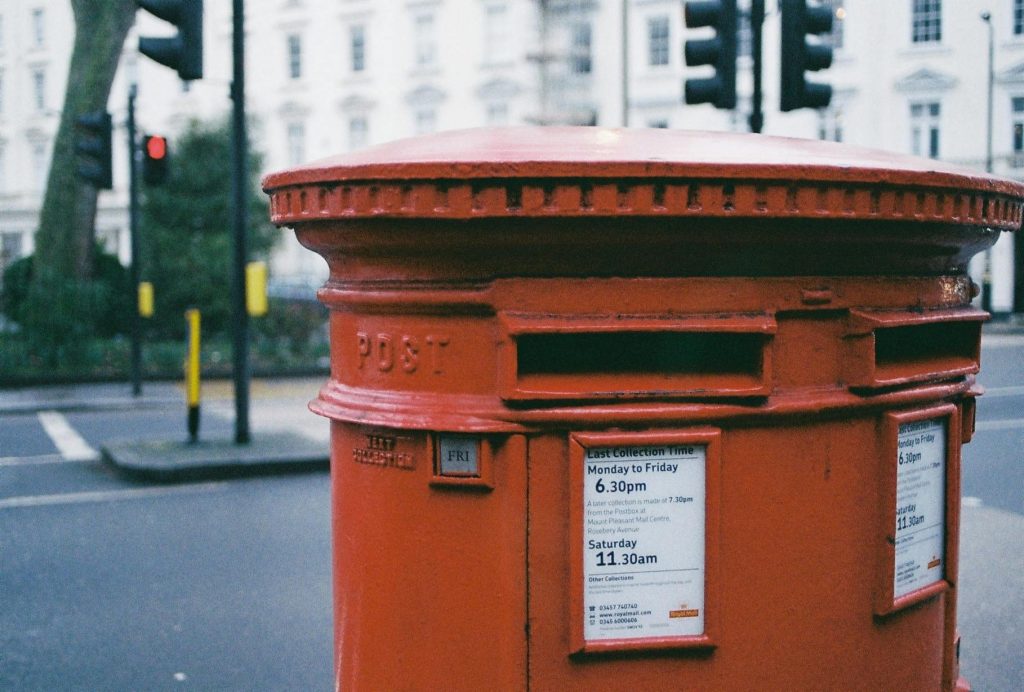 Is print dead in the digital age? Image is of a post box.